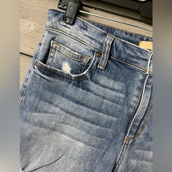 Joe’s Jeans Medium Wash Denim Kency Boyfriend Slim Crop Distressed Jeans Sz 26 - Picture 4 of 16